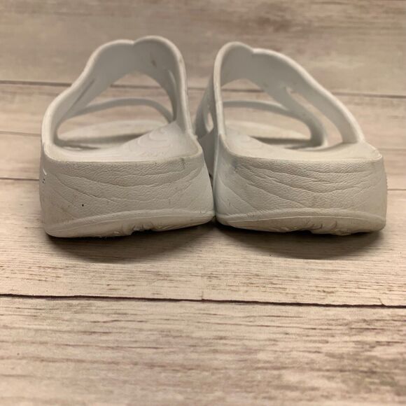 TELIC Women's US 8 White Strappy Lightweight Recovery Slip On Slide Sandals - Picture 6 of 11